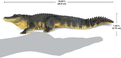 Miniatura 3 de Safari Ltd. Figura de cocodrilo – Figura detallada de caimán de plástico de 10.5 pulgadas – Divertido juguete educativo para niños, niñas y niños a