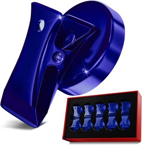 Miniatura 15 de 10 unidades de clips magnéticos de alta resistencia, clips metálicos premium de 35 mm de diámetro para refrigerador con almohadillas antiarañazos
