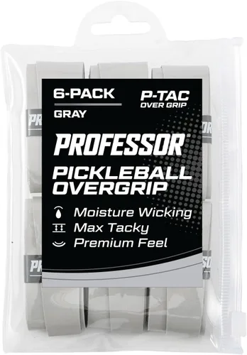 Miniatura 15 de Professor P-Tac Pickleball Paddle Overgrip – Cinta de agarre máxima adherente que absorbe la humedad para paletas de pickleball en paquetes de 6