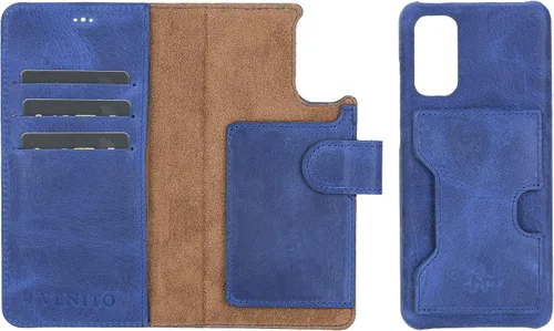 Miniatura 79 de Venito Florence - Funda de piel compatible con Samsung Galaxy S9, extra segura con bloqueo RFID, cartera desmontable para teléfono (gris decolorado)