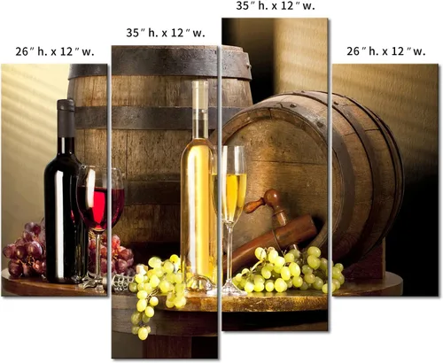 Miniatura 7 de Cuadros de vinos y uvas para la pared, de First Wall Art, decoración moderna para el hogar