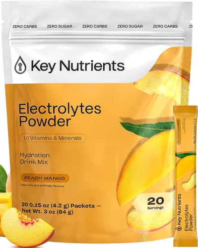Miniatura 18 de KEY NUTRIENTS Tabletas de electrolitos, 200 cápsulas, sal para deshidratación, electrolitos en ayunas, píldoras de sal con electrolitos, sin azúcar