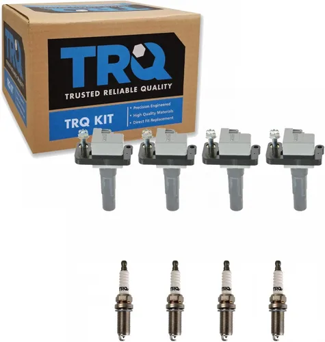 Miniatura 108 de Kit de Bobina de Encendido y Bujía TRQ 8 Piezas Bujías de Iridio Compatibles con Mercedes-Benz C250 2012-2015 y SLK250 2012-2015