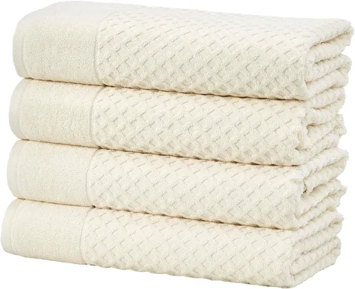 Miniatura 88 de Great Bay Home - Toallas de mano 100% algodón blanco, 6 toallas de baño suaves para manos, altamente absorbentes y de secado rápido, colección