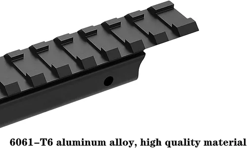 Miniatura 5 de Adaptador de riel de cola de milano a Picatinny de 0.433 in a 0.827 in Picatinny/Rail Convertir Mount - Adaptador de riel elevador de alcance