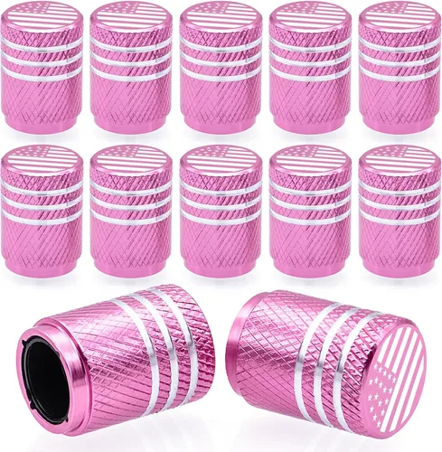 Miniatura 52 de 4 piezas tapones de válvula de neumático en forma de dados, cubiertas universales de válvula de neumático a prueba de polvo con núcleo de cobre