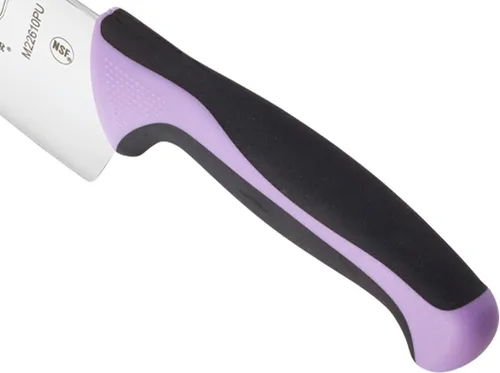 Miniatura 4 de Mercer Culinary Millennia - Cuchillo de chef de 10 pulgadas, color morado