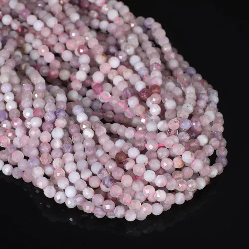 Miniatura 65 de 180 piezas 2mm Cuentas de piedras preciosas de turquesa africana natural facetada redonda suelta para hacer joyas