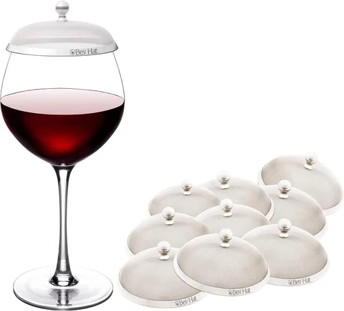 Miniatura 10 de Fundas de acero inoxidable para bebidas (paquete de 2), fundas para copas de vino para exteriores, protegen cócteles, tazas de café, tazas de té