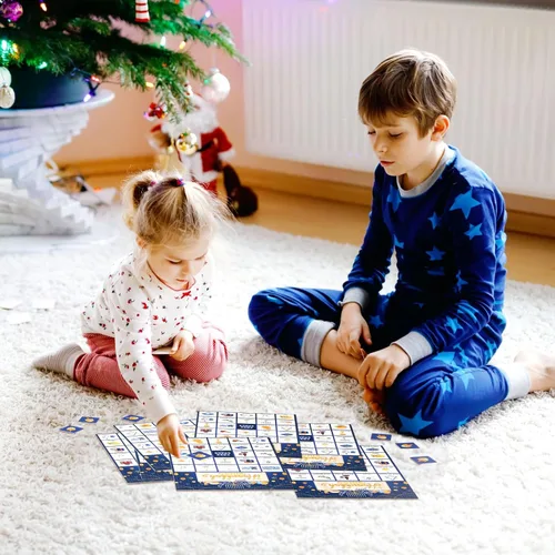 Miniatura 5 de Liliful Juego de 35 tarjetas de bingo de Hanukkah para adultos y niños, 24 jugadores, juego de cartas de fiesta de Hanukkah, tarjetas de llamadas