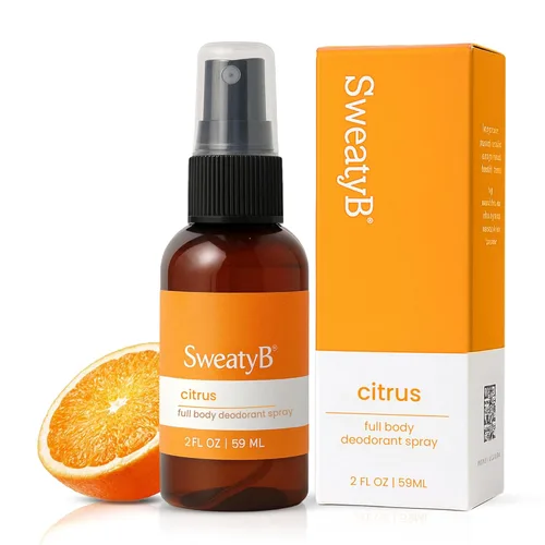 Miniatura 12 de SweatyB® Spray desodorante de cuerpo completo, no irritante, sensible a la piel, para mujeres y hombres, fabricado en Estados Unidos, cedro, 2
