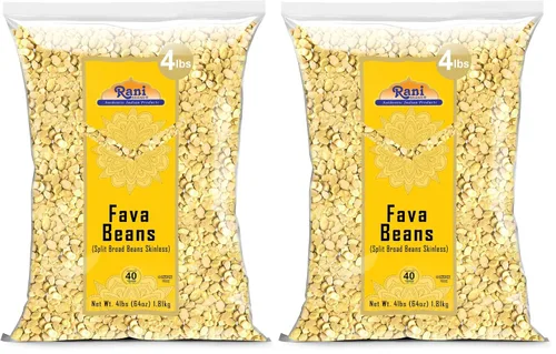 Miniatura 11 de Frijoles Rani Fava (sin piel), 64 onzas (4 libras) 4.0 lbs a granel ~ Todos naturales Apto para gluten Sin OMG Kosher Vegano Producto