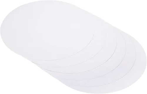 Miniatura 9 de PATIKIL Papel de cartón redondo de 9.8 pulgadas, 20 unidades de círculos de disco en blanco para decoración de fiestas, manualidades, manualidades