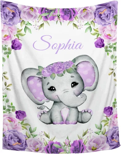 Miniatura 37 de Manta personalizada con nombre, manta personalizada para bebé, regalos conmemorativos para envolver cumpleaños de niños pequeños, mariposa