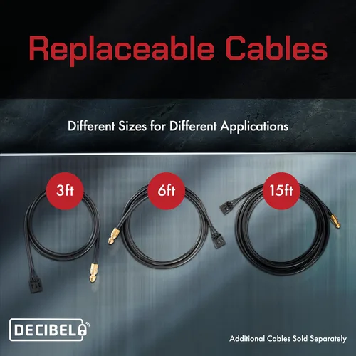 Miniatura 4 de Cerradura de cable decibelio de 6 pies con alarma de 100dB, disuasorio de robo para equipo al aire libre, herramientas, kayaks y generadores
