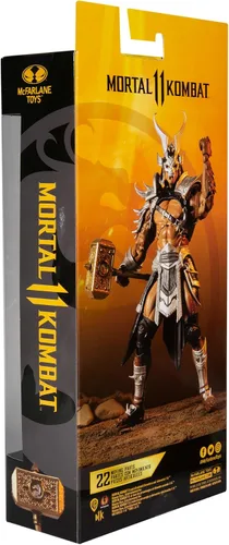 Miniatura 10 de McFarlane Toys Mortal Kombat Shao Kahn (Platinum Kahn) Figura de acción de 7 pulgadas con accesorios