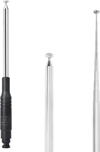 Miniatura 5 de HYS BNC Base telescópica/varilla de 27 Mhz Antena aficionada HT de 9.8 pulgadas a 51.97 pulgadas para radio CB portátil/portátil con conector BNC