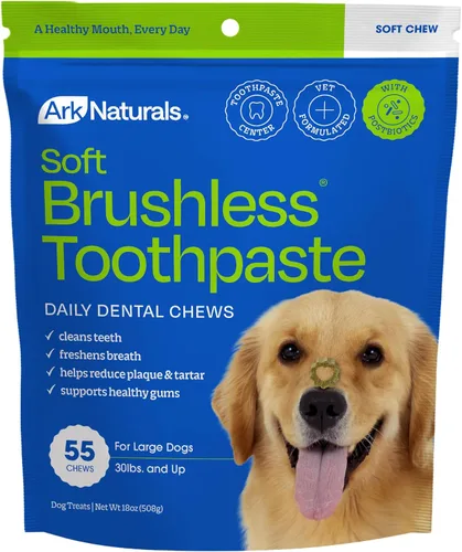 Miniatura 10 de Ark Naturals Pasta Dental Suave Sin Cepillo, Masticables Dentales para Perros de Razas Pequeñas, Refresca el Aliento, Textura Única Ayuda a Reducir
