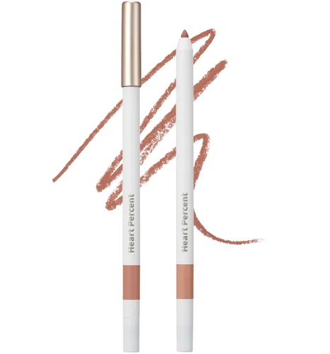 Miniatura 8 de Heart Percent Dote On Mood Lápiz labial delgado, define y rellena cremoso delineador de labios retráctil con sacapuntas integrado, #03. Beige avena