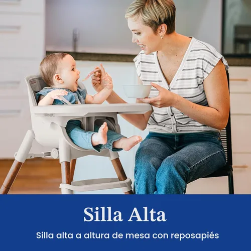 Miniatura 3 de Chicco Zest LE - Silla alta plegable 4 en 1, silla de alimentación, silla para niños pequeños y taburete juvenil, silla alta multiusos fácil de Crema