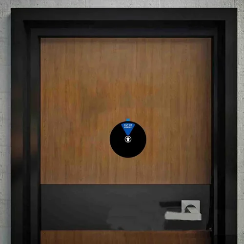 Miniatura 8 de Letrero para Puerta de Oficina, No Molestar/Entra Bienvenido/Fuera de la Oficina/en una Reunión/Volver Pronto/Trabajar Remotamente, Indicador