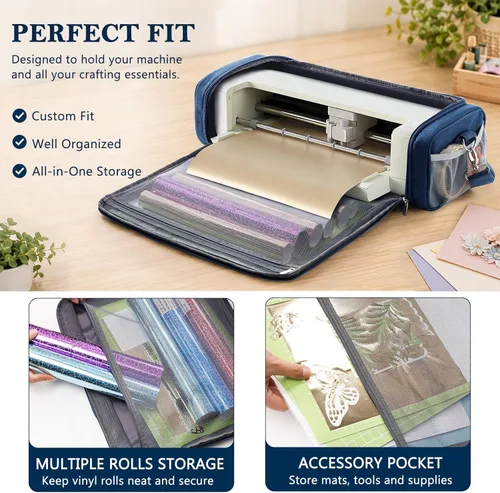 Miniatura 4 de IMAGINING Carrying Case Bag for Cricut Explore 5, Large Opening Storage for Cricut Accessories and Suppliers