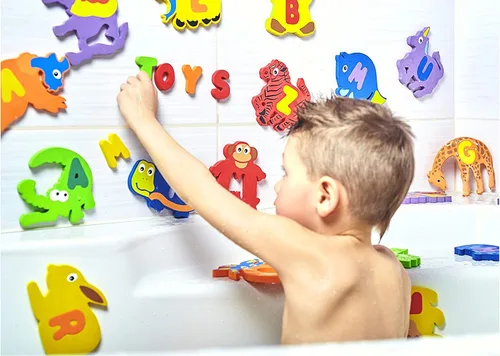 Miniatura 6 de Letras Alfabeto juguetes educativos para niños de espuma con organizador (26 puzzles - 52 artículos).