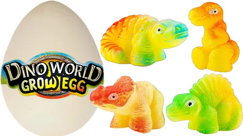 Miniatura 4 de JA-RU Dino World - Huevos de dinosaurio para eclosionar, juguetes de cultivo de agua para niños (1 huevo) huevo sorpresa de dinosaurio. Juguetes