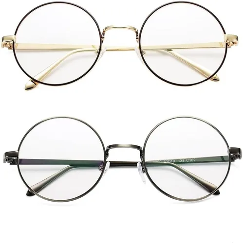 Miniatura 7 de Pro Acme Lentes transparentes con marco de metal redondo retro sin receta