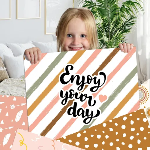 Miniatura 7 de YASMEN Papel de álbum de recortes de doble cara de 12 x 12 pulgadas, suministros bohemios para álbumes de recortes, papel de manualidades