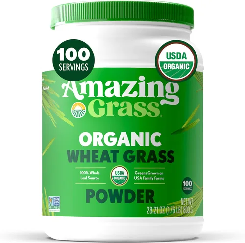 Miniatura 9 de Amazing Grass Polvo de hierba de trigo: 100% polvo de hierba de trigo de hoja entera para energía, desintoxicación y apoyo a la inmunidad, clorofila