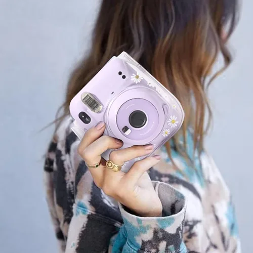 Miniatura 6 de Funda transparente para Fujifilm Instax Mini 12/13/11/9/8 - Funda para cámara instantánea Instax mini 11 con correas ajustables para el hombro