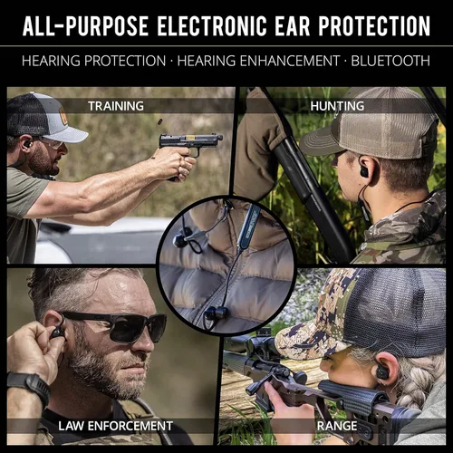 Miniatura 2 de ISOtunes Sport Advance BT Shooting Earbuds: protección auditiva táctica Bluetooth (Advanced BT-Matte Black)