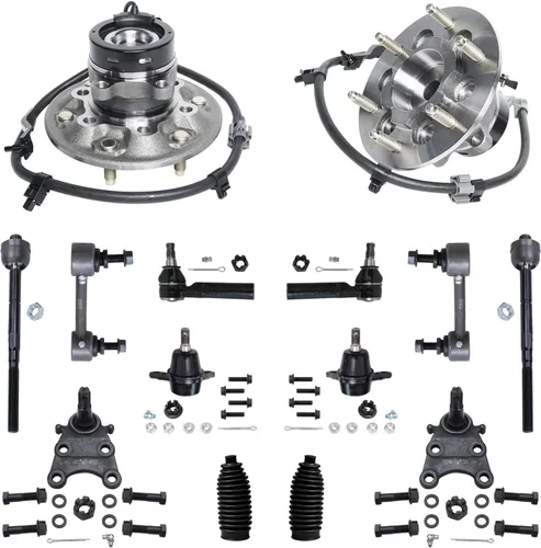 Miniatura 131 de Detroit Axle - Kit de nudillos de dirección delantera izquierda para Ford Edge Lincoln MKX 07-10, cojinete de rueda del lado del conductor, nudillo