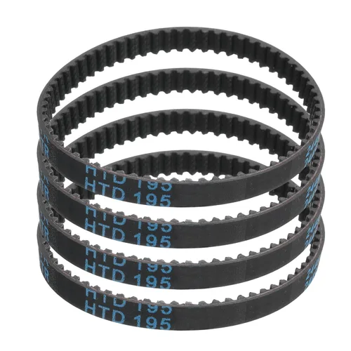 Miniatura 47 de uxcell 4pcs HTD-3M correa dentada de goma 60 dientes, 7.087 in de longitud de paso x 0.236 in de ancho x 0.094 in de altura, correa de distribución