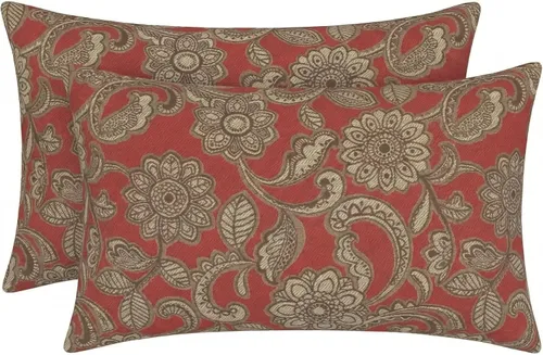 Miniatura 37 de RSH DECOR: Sunbrella - Juego de 4 almohadas lumbares, 20 x 12 pulgadas, tela de rendimiento resistente al agua y a la decoloración, fundas