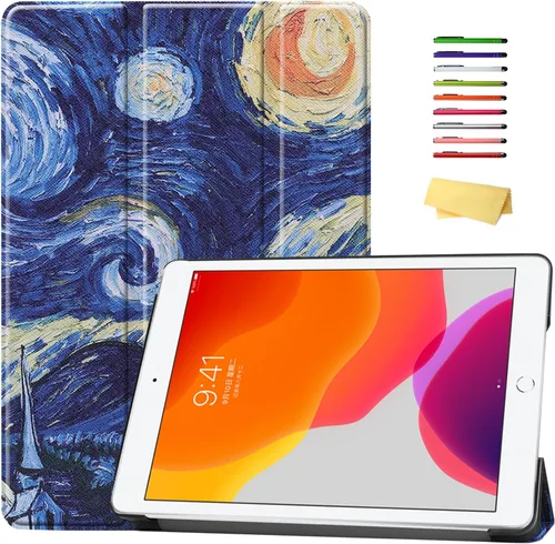 Miniatura 17 de Funda para Apple iPad 10.2 de 9ª/8ª/7ª generación (2021/2020/2019) con función de encendido y apagado automático, ultra fina y ligera, soporte