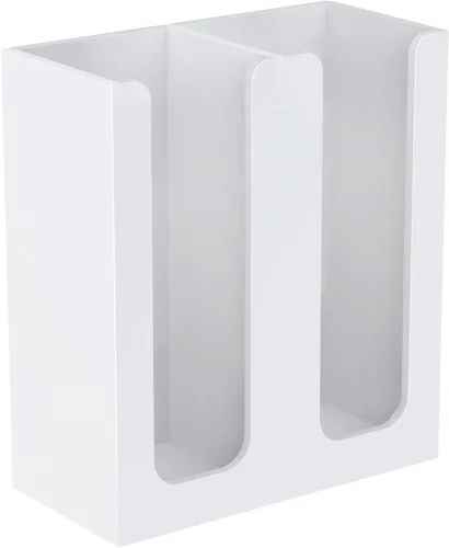 Miniatura 12 de Richboom Soporte organizador de almacenamiento acrílico para taza de café y tapa, 2 compartimentos, transparente