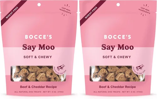 Miniatura 13 de Bocce's Bakery Bac'n Nutty - Golosinas suaves y masticables para perros, sin trigo con sabor a mantequilla de maní y tocino, galletas naturales