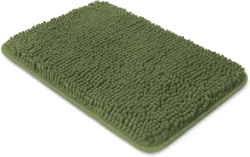 Miniatura 247 de Yeaban Alfombra de pasillo de baño de 24 x 72 pulgadas, antideslizante, alfombra de baño larga de felpilla gruesa, absorbente y lavable, alfombra