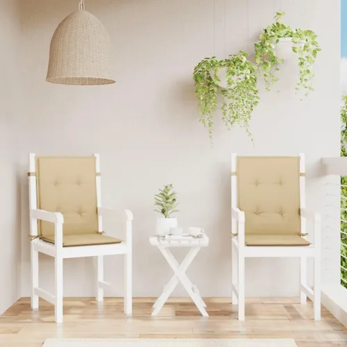 Miniatura 13 de Cojines de silla Lowback, 4 unidades, color antracita melange, 39.4 x 19.7 x 1.6 pulgadas, cojines de tela para Sillas De Comedor, cojines y cojines