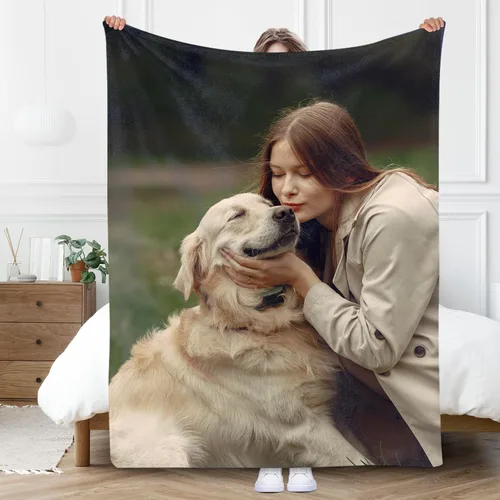Gowelly Manta personalizada con imagen, manta personalizada con fotos para adultos, niños, familia, mejores amigos en cumpleaños, Navidad, boda,
