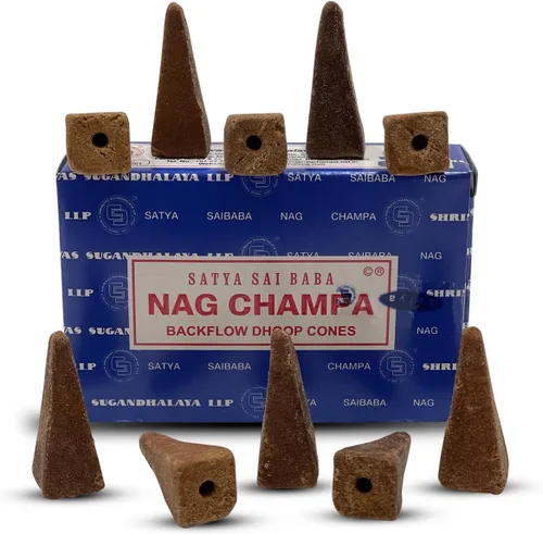 Miniatura 5 de Conos de incienso de contraflujo de salvia blanca californiana para fuente de humo aromática en cascada y alfombrilla - Paquete de 12