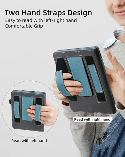 Miniatura 4 de WALNEW Funda con soporte para Kindle Paperwhite de 7" de 12ª generación (2024 lanzado) y Kindle Colorsoft Signature Edition, funda de piel sintética