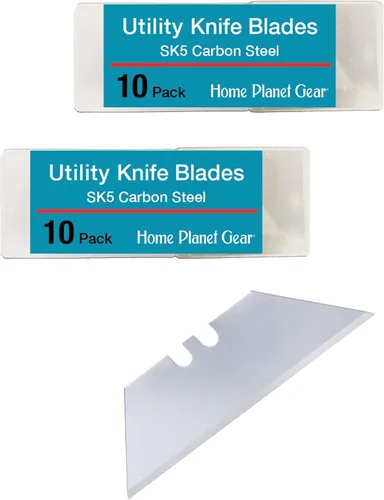 Miniatura 10 de Cuchillas dentadas para cuchillo utilitario – Paquete de diez maquinillas de afeitar de sierra SK5 de alta resistencia para reemplazo de cortador