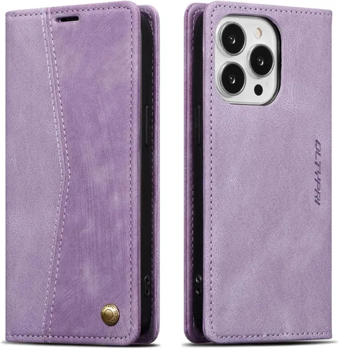 Miniatura 38 de QLTYPRI Para iPhone Air Case Wallet Con Tarjetero, Vintage PU Cuero Kickstand Cierre Magnético A Prueba De Golpes Folio Libro Funda Para IPhone 17