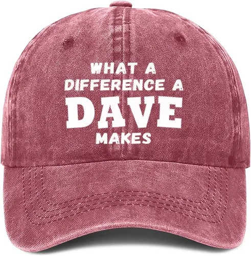 Miniatura 18 de What A Differences A Dave Makes Hat Gorra de béisbol Sombreros para hombres Sombrero ajustable