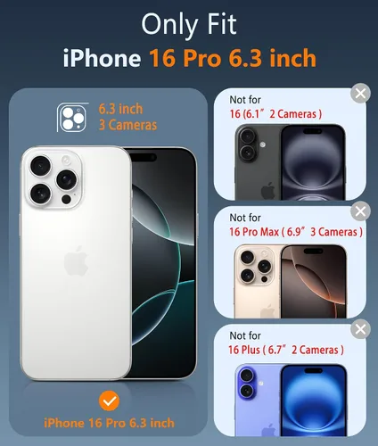 Miniatura 78 de FNTCASE Funda para iPhone 13 Pro-Max: Fundas magnéticas transparentes compatibles con Magsafe Slim anti amarillamiento protección contra caídas