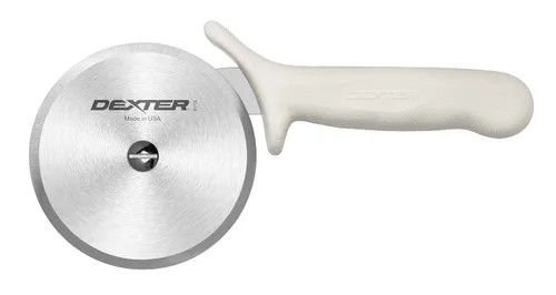 Dexter-Russell P177A-4PCP - Cortador de pizza de 4 pulgadas, serie SANI-SAFE, hoja de acero inoxidable con mango de polipropileno antideslizante,