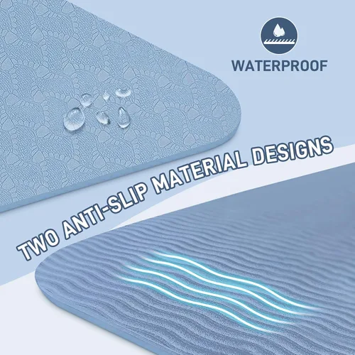 Miniatura 6 de Foldable Yoga Mat for Travel 72"x 32"x 0.32"Inch, 8mm Thick Folding Exercise Mat, Outdoor Non-slip Pilates Mat for Women & Men, Wide Yoga Mat